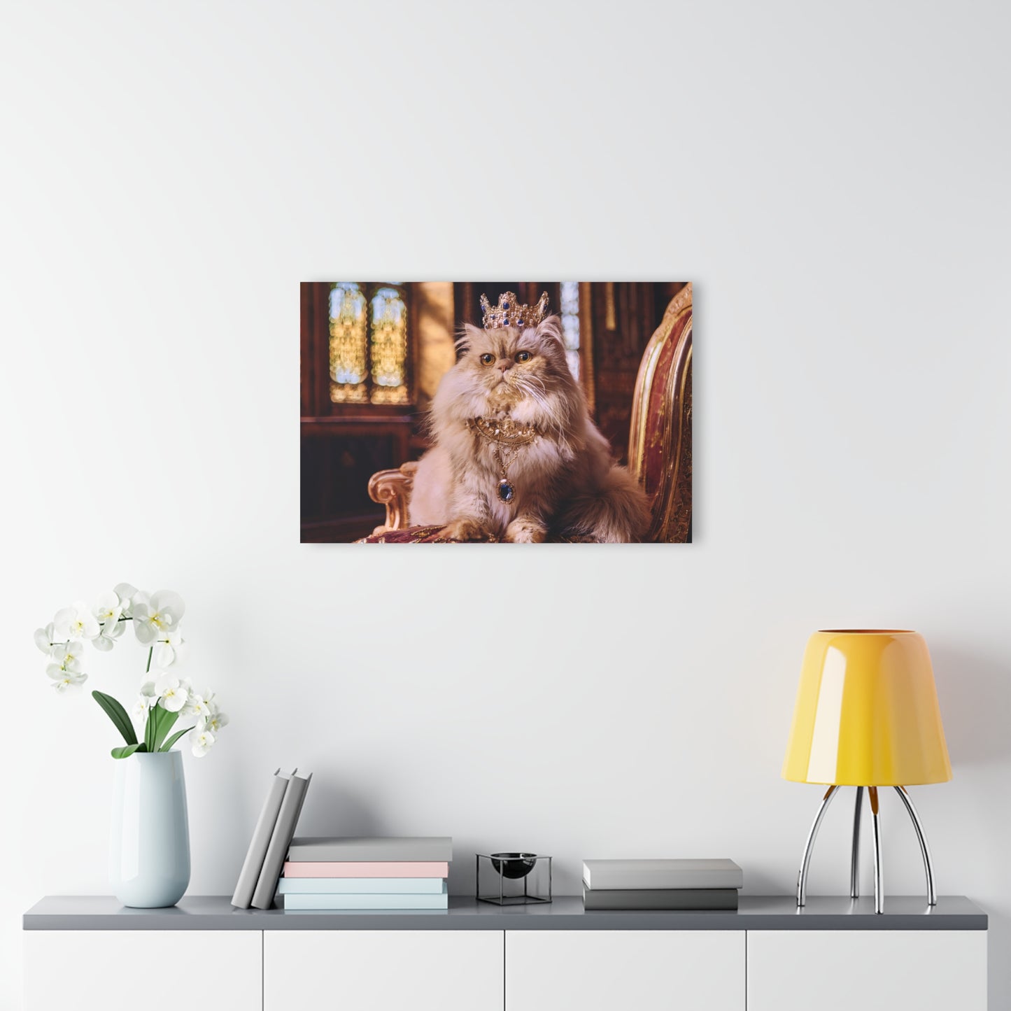 Crown Cat Wall Decor, Wall Art Decor with Animals 1