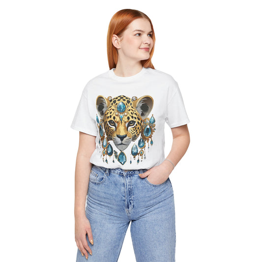 Animal Shirt, Shirt with Animal, Tee Shirt with Gold Animal Medal, Shirt with Antique Animal Medallion