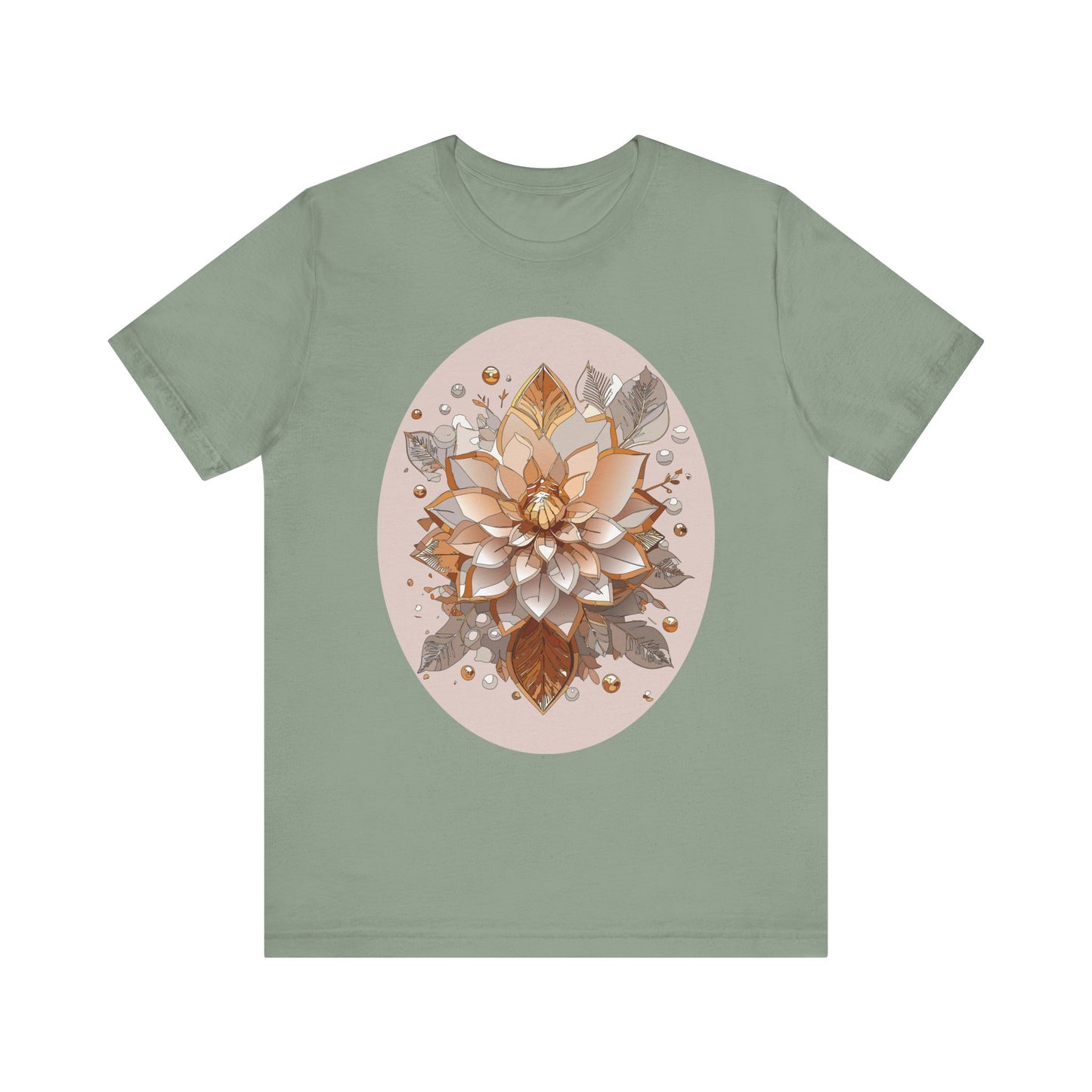 Floral Shirt, Flower Shirt, Tee Shirt with Antique Flower