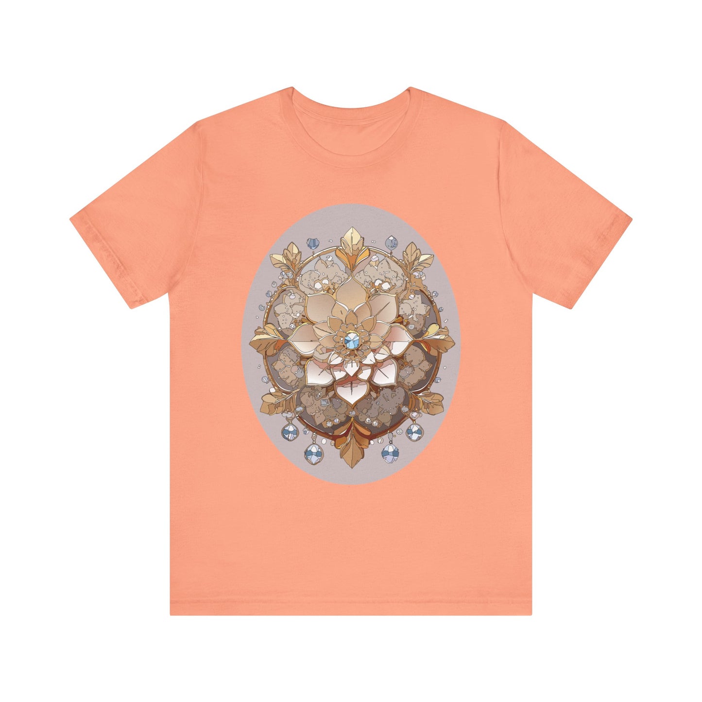 Floral Shirt, Flower Shirt, Tee Shirt with Antique Flower