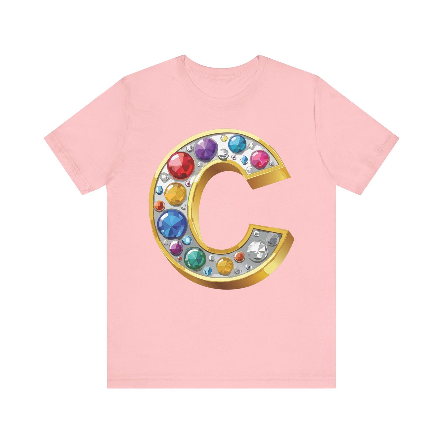 Letter Shirt, Shirt with Letters, Tee Shirt with Gold Letter, Shirt with Antique Letters