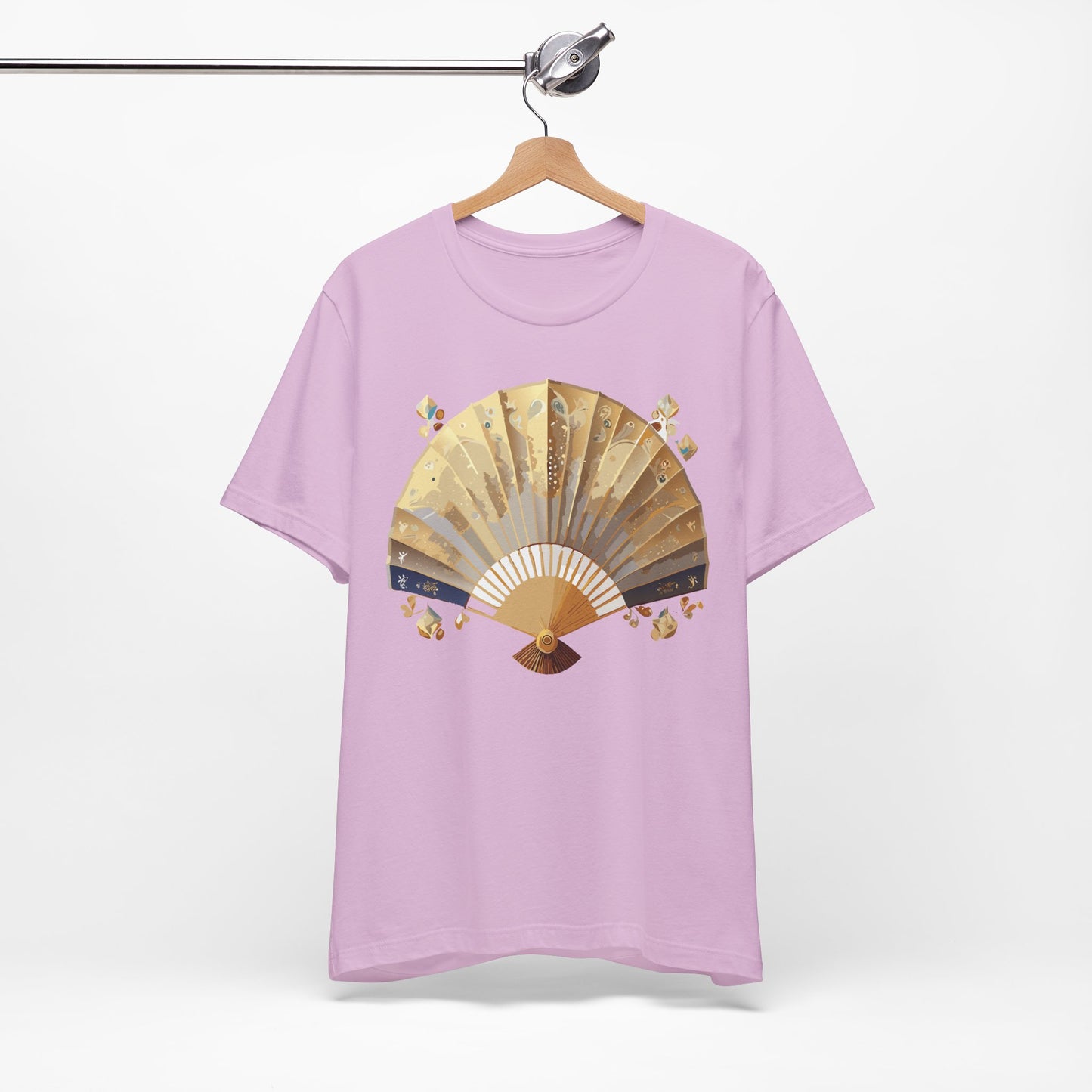 Fan shirt, Shirt with Fan, Tee Shirt with Gold Blower
