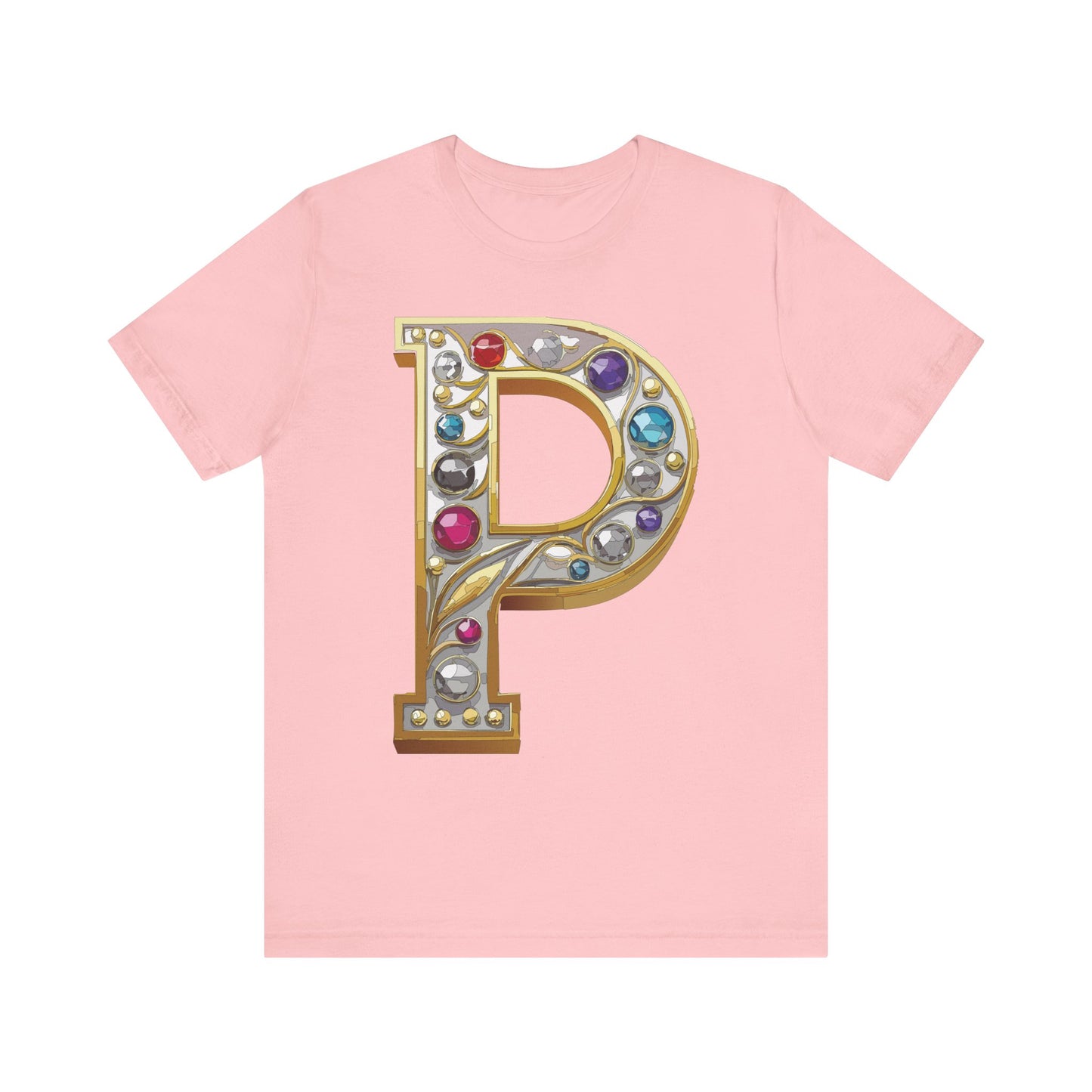 Letter Shirt, Shirt with Letters, Tee Shirt with Gold Letter, Shirt with Antique Letters