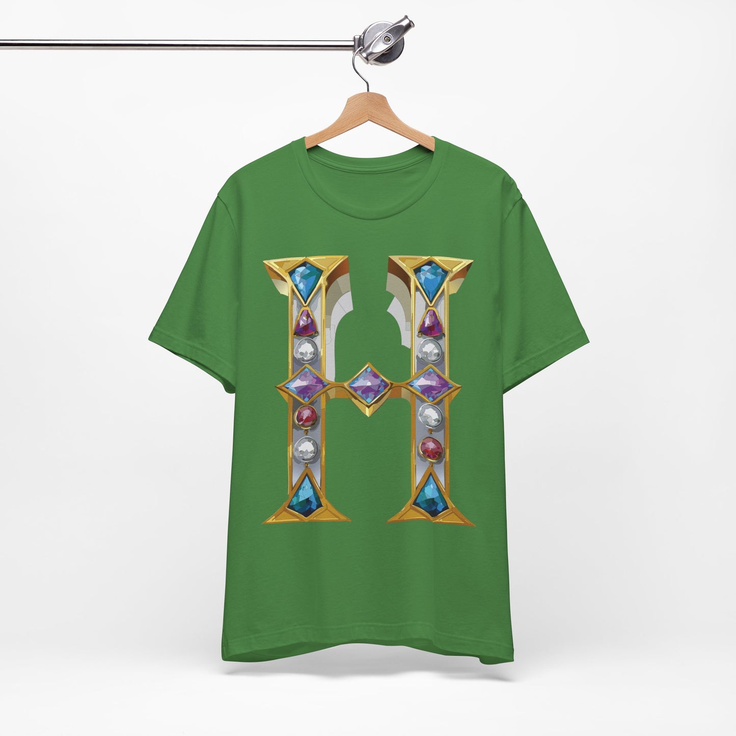 Letter Shirt, Shirt with Letters, Tee Shirt with Gold Letter, Shirt with Antique Letters