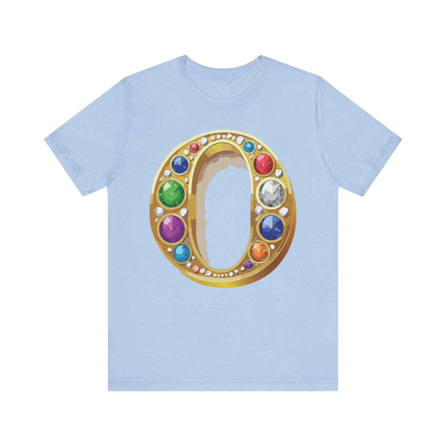 Letter Shirt, Shirt with Letters, Tee Shirt with Gold Letter, Shirt with Antique Letters