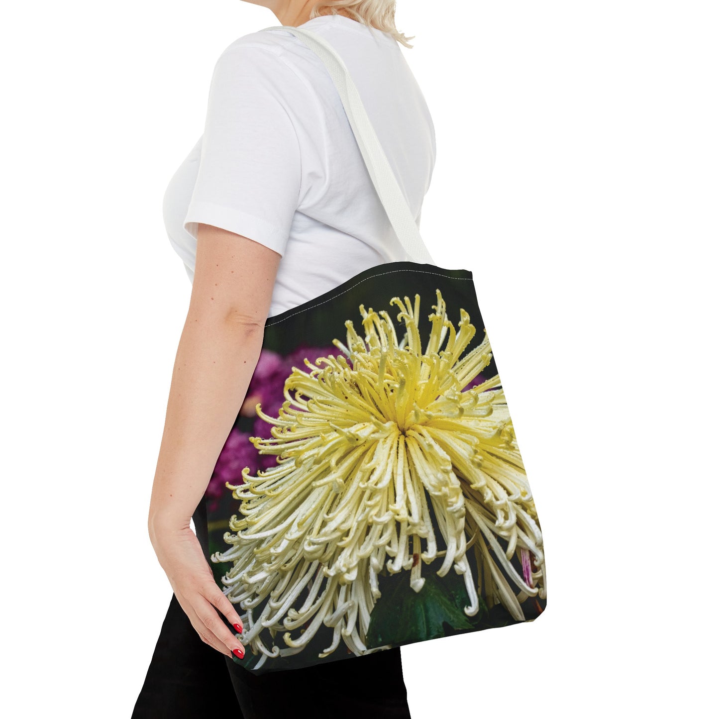 Canvas Bag with Floral Prints