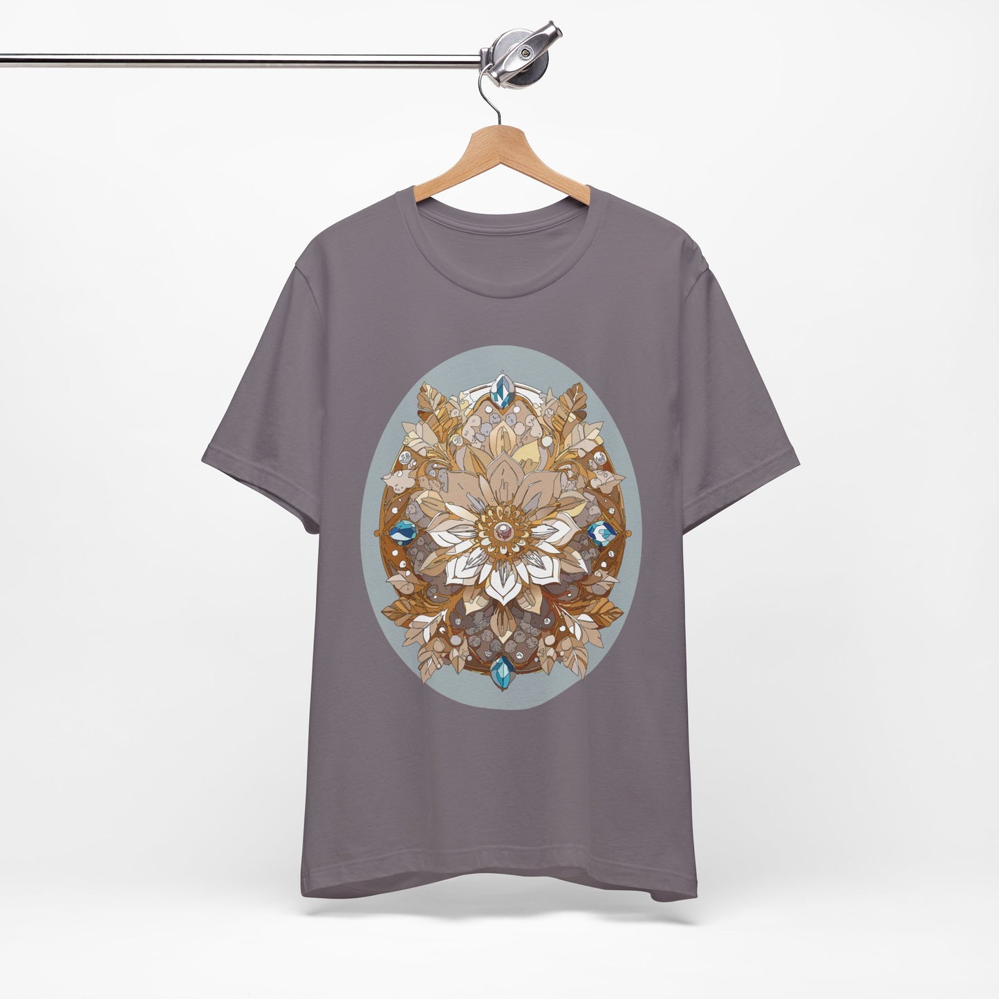 Floral Shirt, Flower Shirt, Tee Shirt with Antique Flower