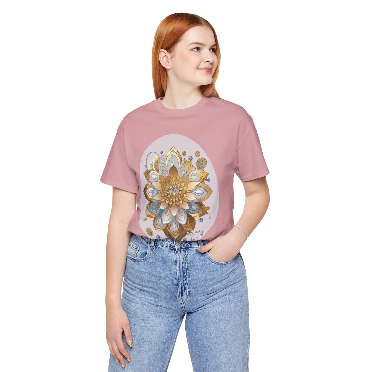 Floral Shirt, Flower Shirt, Tee Shirt with Antique Flower
