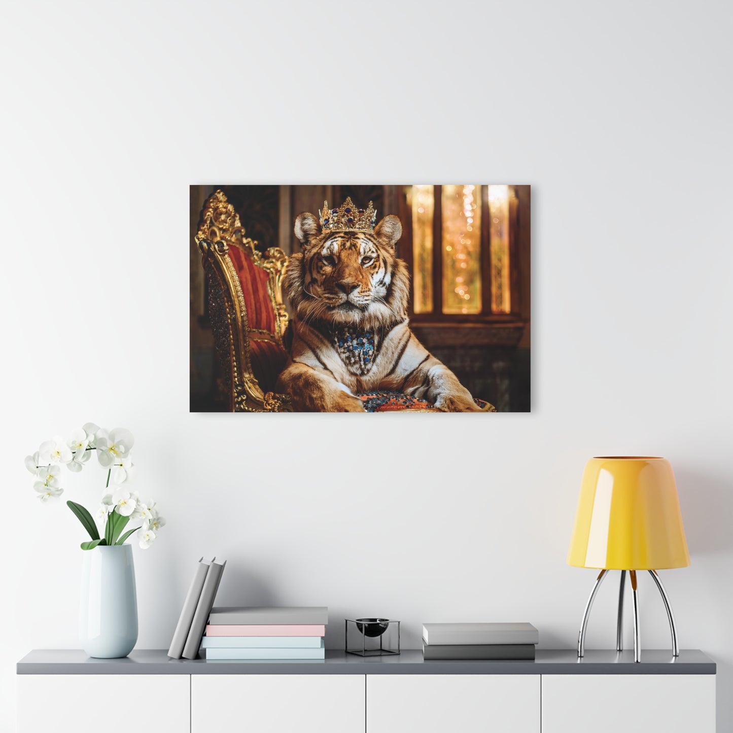 Crown Tiger Wall Decor, Wall Art Decor with Animals 2