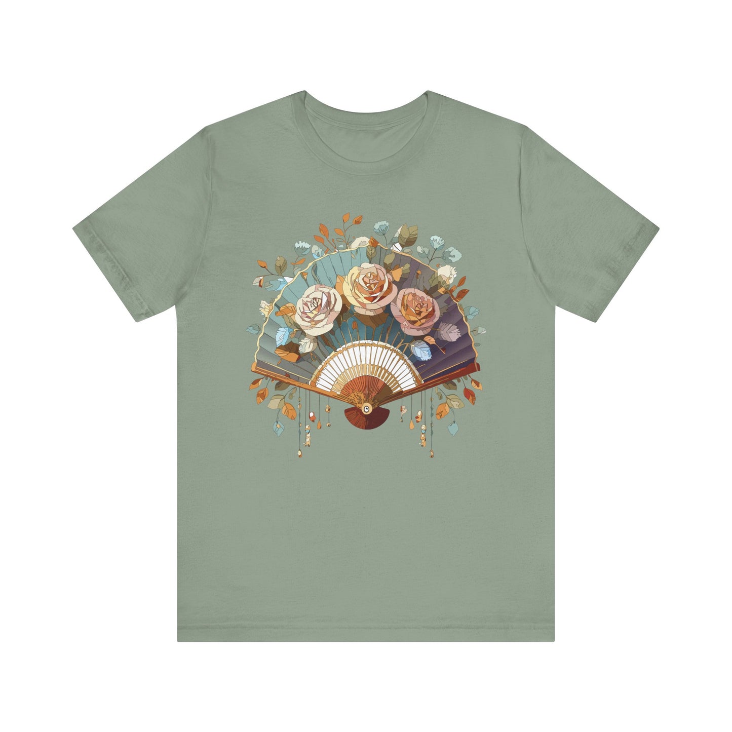 Fan shirt, Shirt with Fan, Tee Shirt with Gold Blower