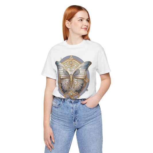 Butterfly Shirt, Shirt with Butterfly, Tee Shirt with Antique Butterfly