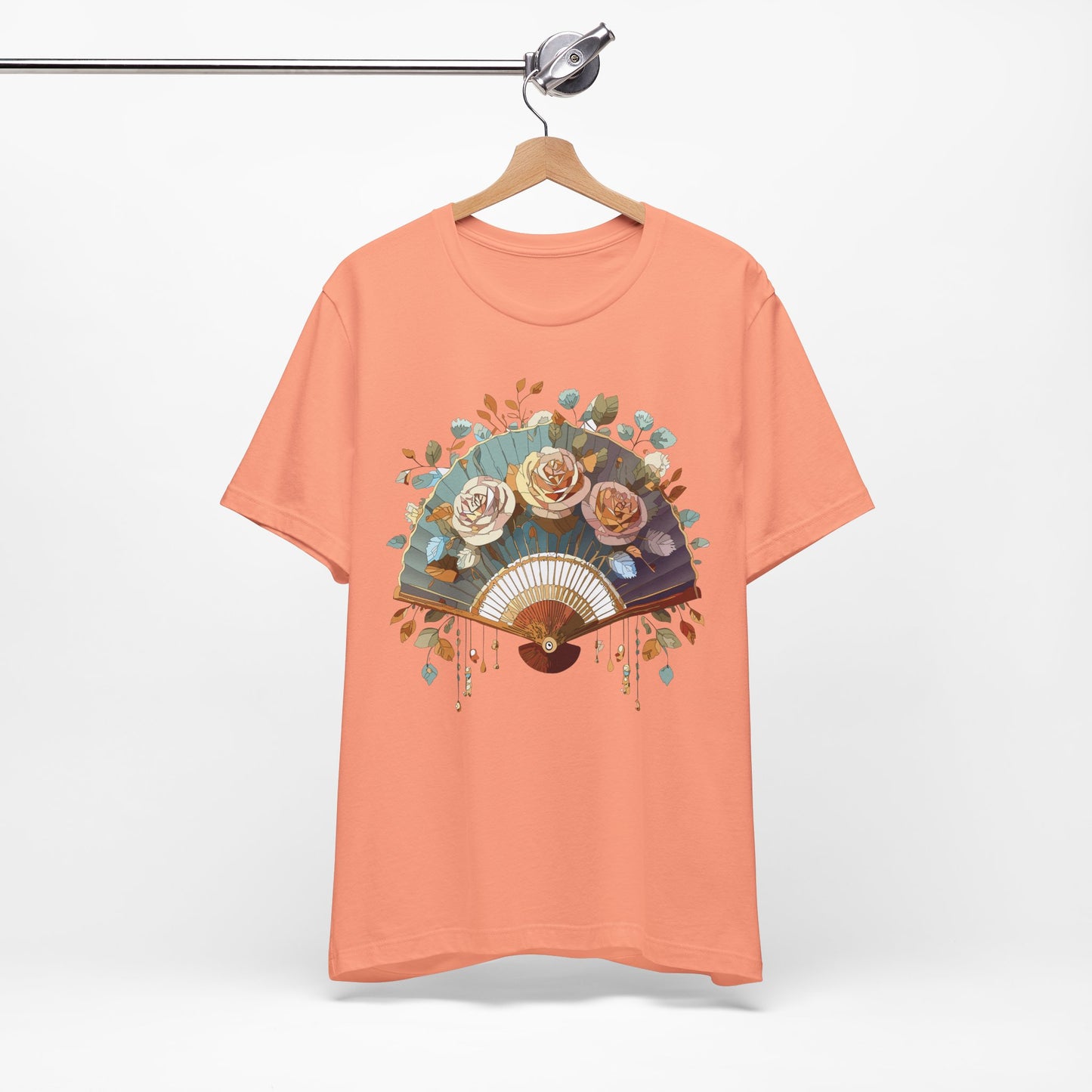 Fan shirt, Shirt with Fan, Tee Shirt with Gold Blower
