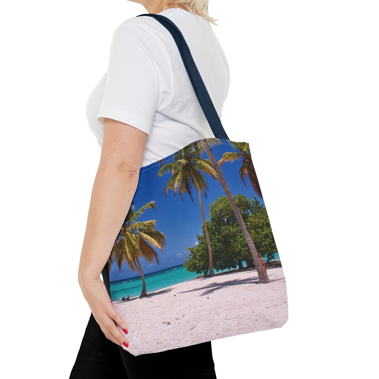 Canvas Bag with Beach Prints