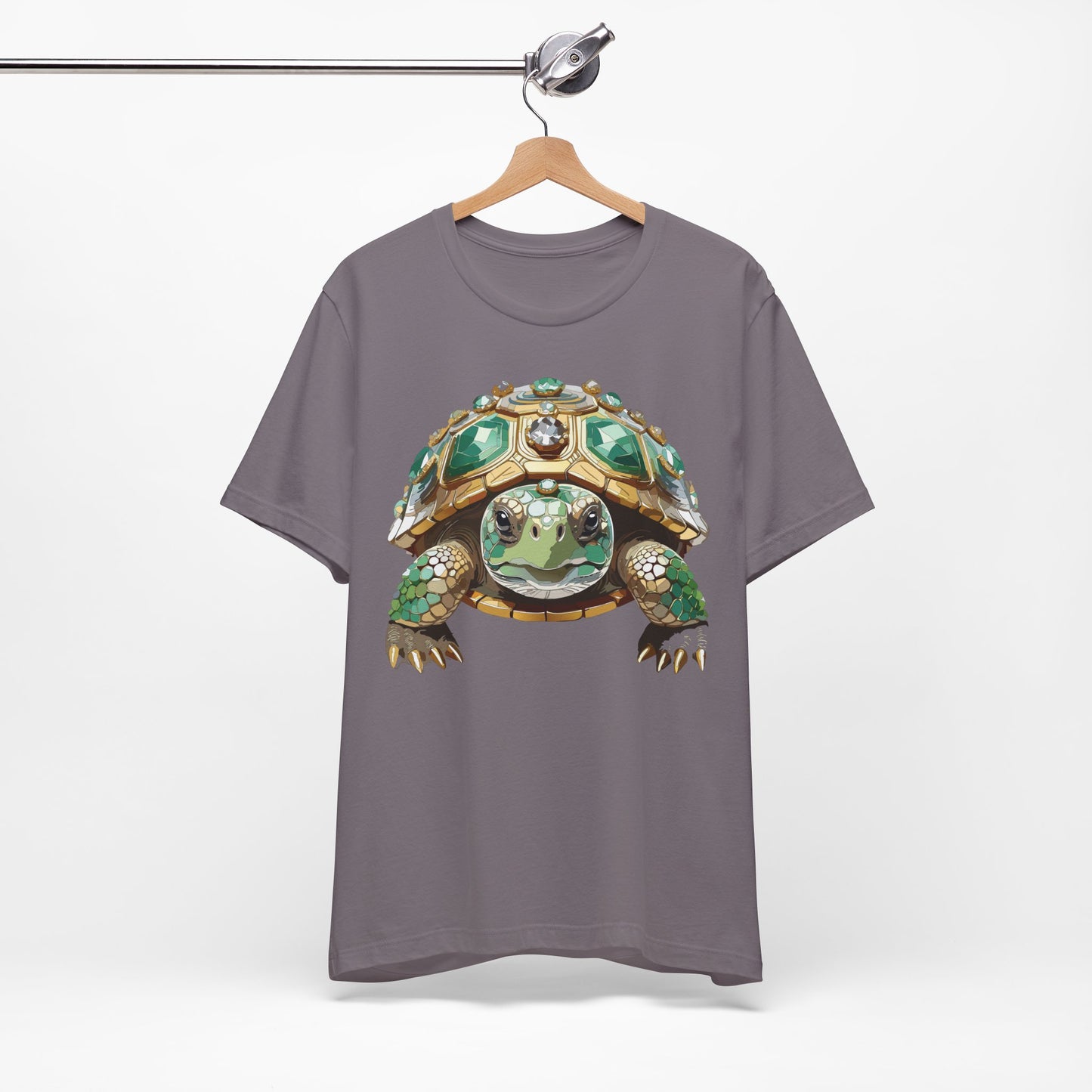 Animal Shirt, Shirt with Animal, Tee Shirt with Gold Animal Medal, Shirt with Antique Animal Medallion