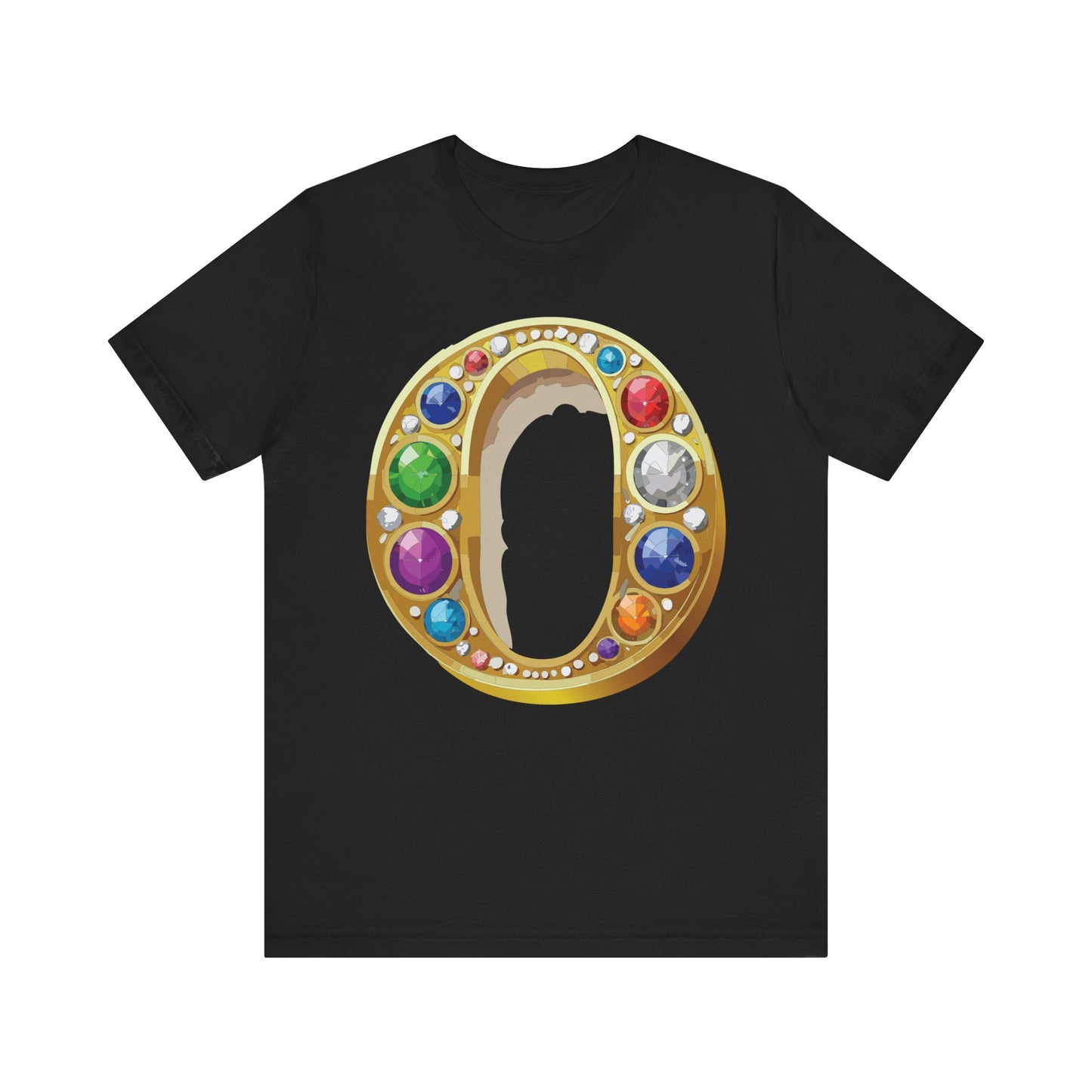 Letter Shirt, Shirt with Letters, Tee Shirt with Gold Letter, Shirt with Antique Letters
