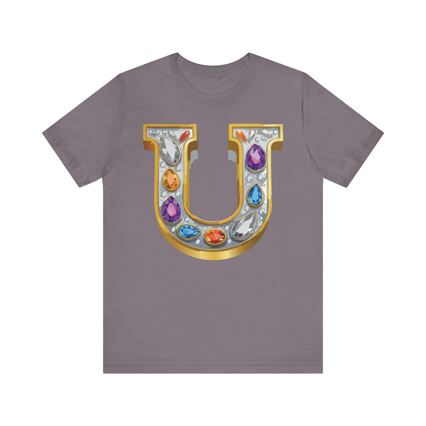 Letter Shirt, Shirt with Letters, Tee Shirt with Gold Letter, Shirt with Antique Letters