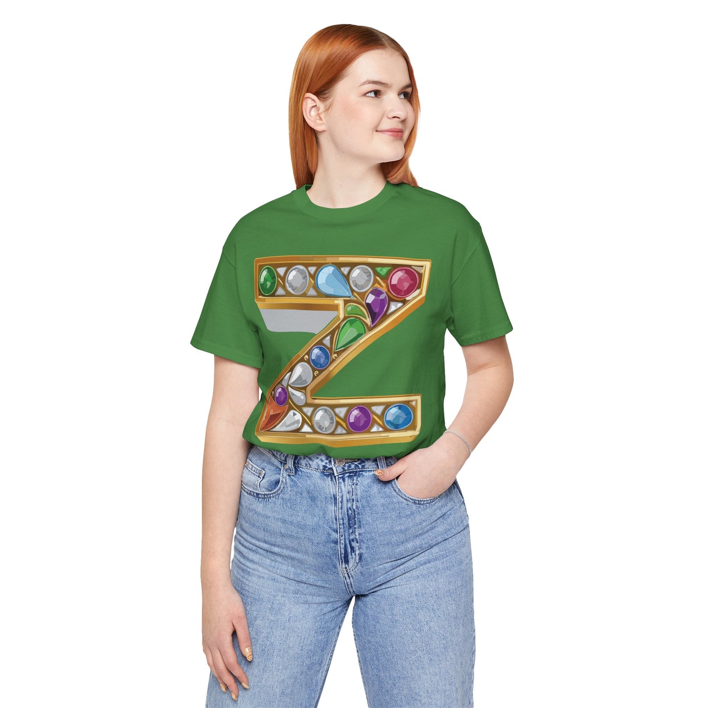 Letter Shirt, Shirt with Letters, Tee Shirt with Gold Letter, Shirt with Antique Letters
