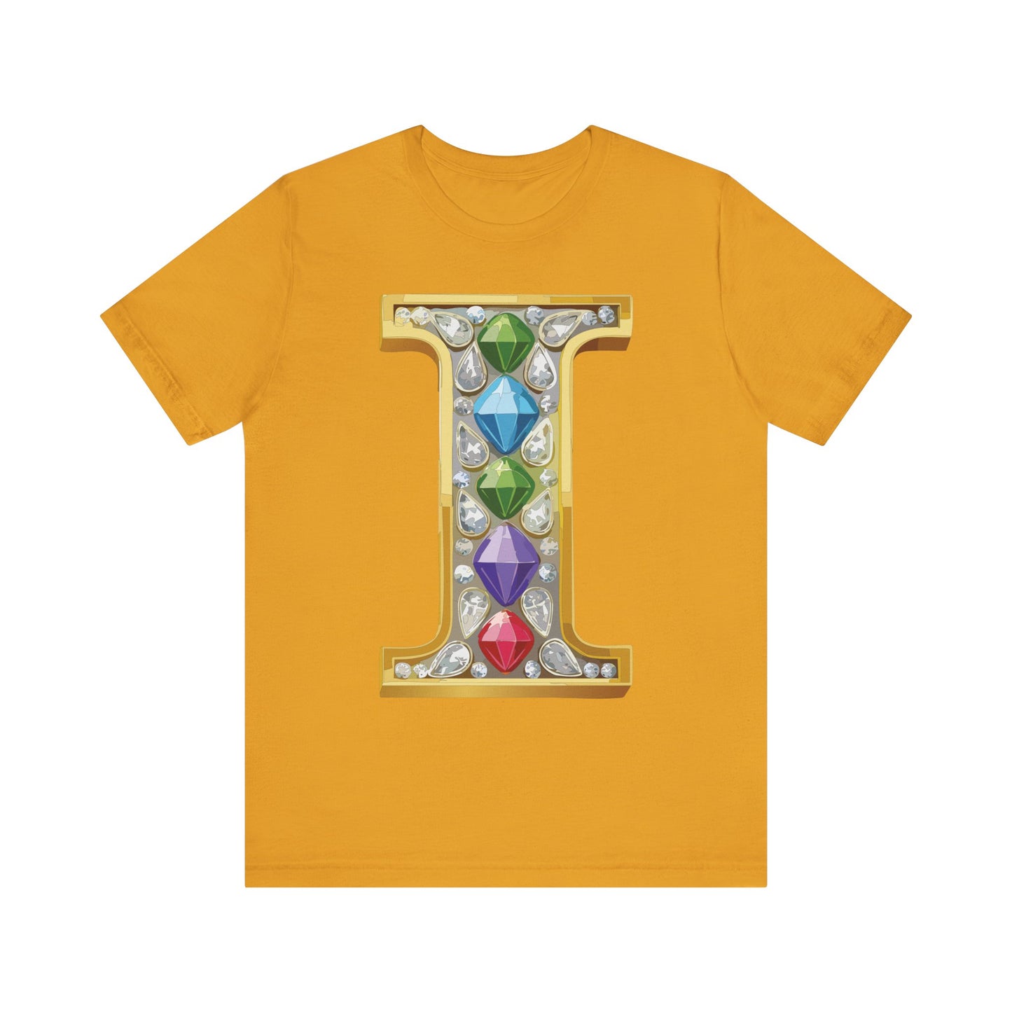 Letter Shirt, Shirt with Letters, Tee Shirt with Gold Letter, Shirt with Antique Letters