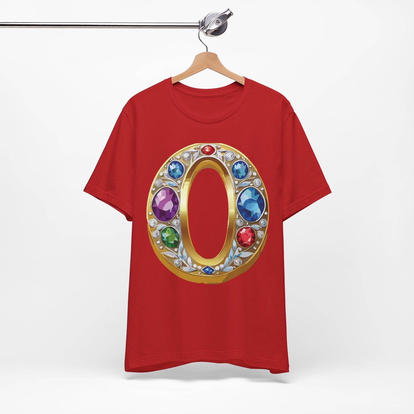 Letter Shirt, Shirt with Letters, Tee Shirt with Gold Letter, Shirt with Antique Letters