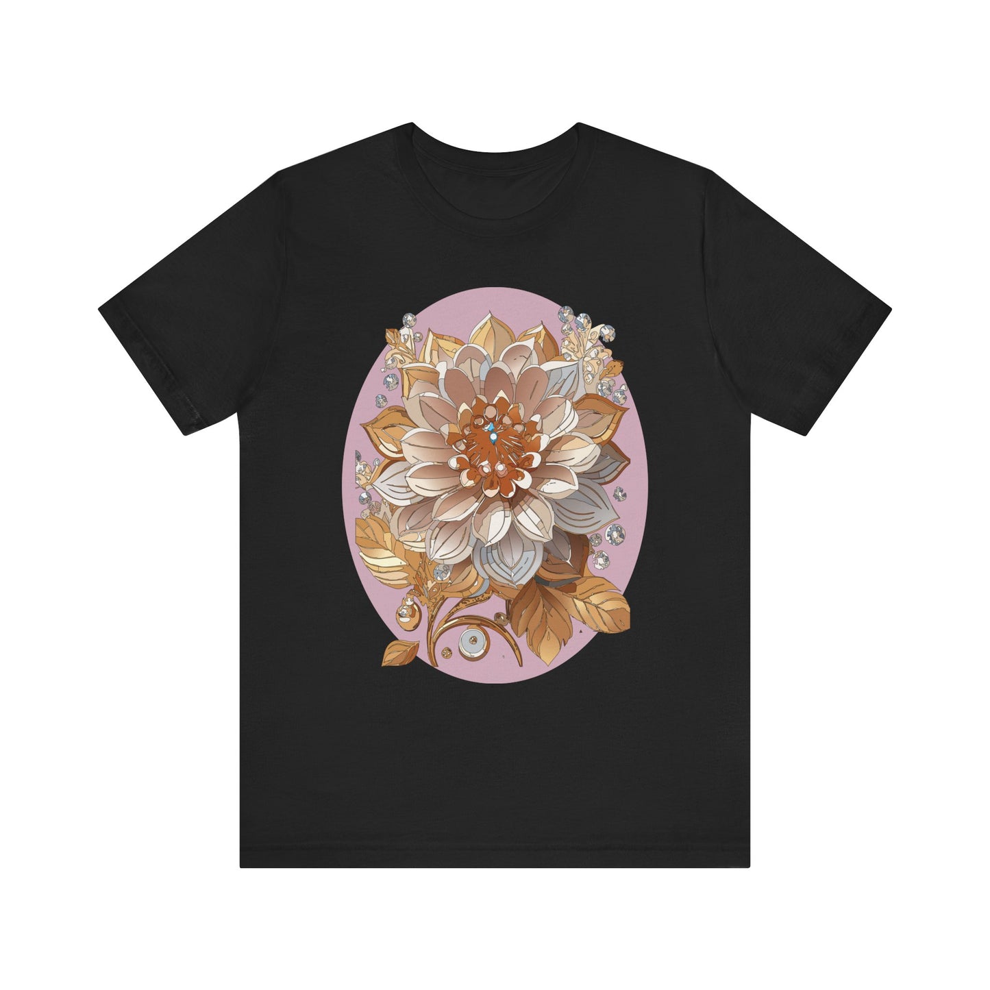 Floral Shirt, Flower Shirt, Tee Shirt with Antique Flower