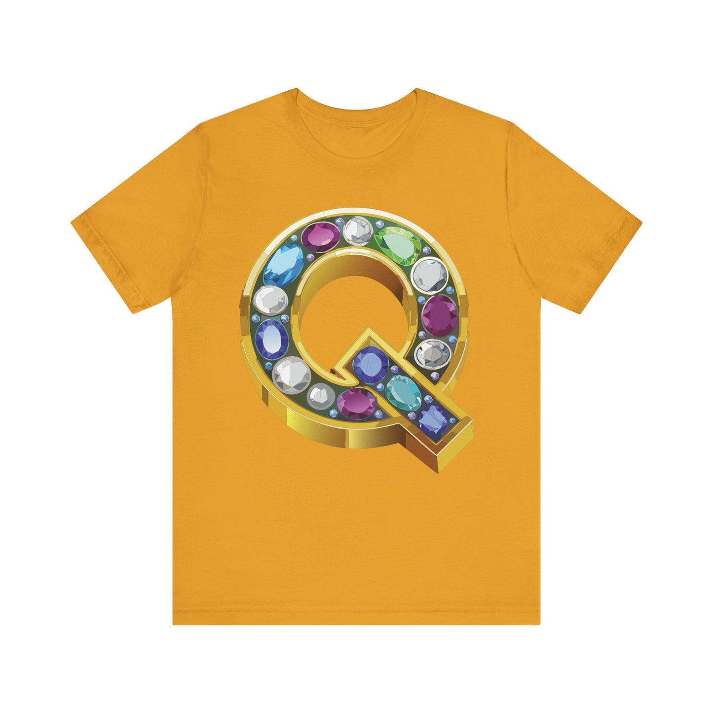 Letter Shirt, Shirt with Letters, Tee Shirt with Gold Letter, Shirt with Antique Letters