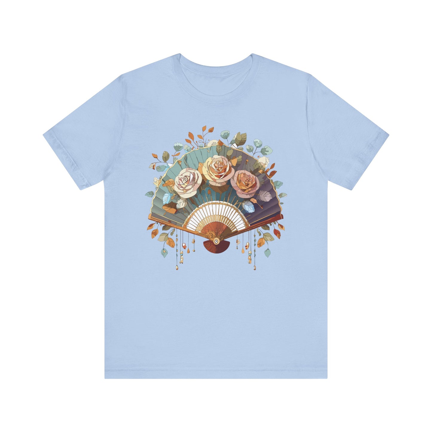 Fan shirt, Shirt with Fan, Tee Shirt with Gold Blower