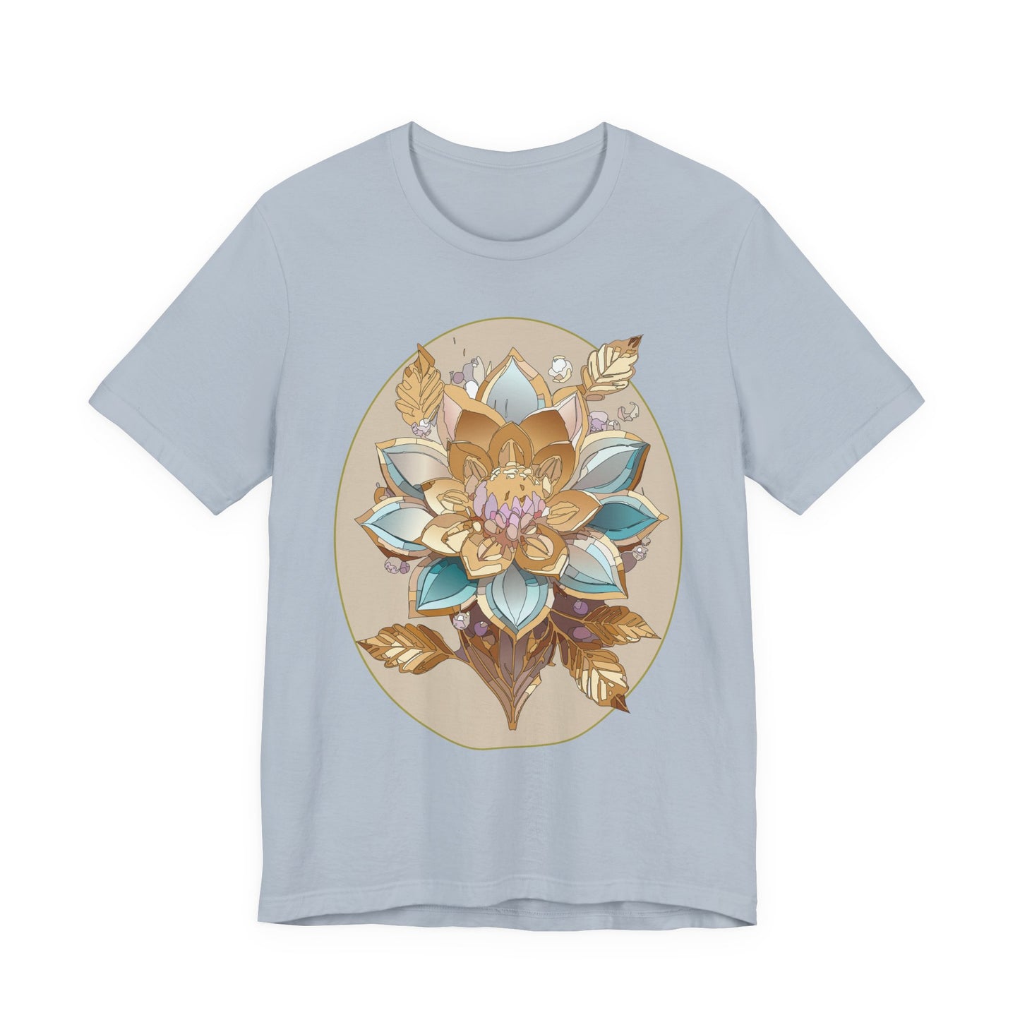 Floral Shirt, Flower Shirt, Tee Shirt with Antique Flower