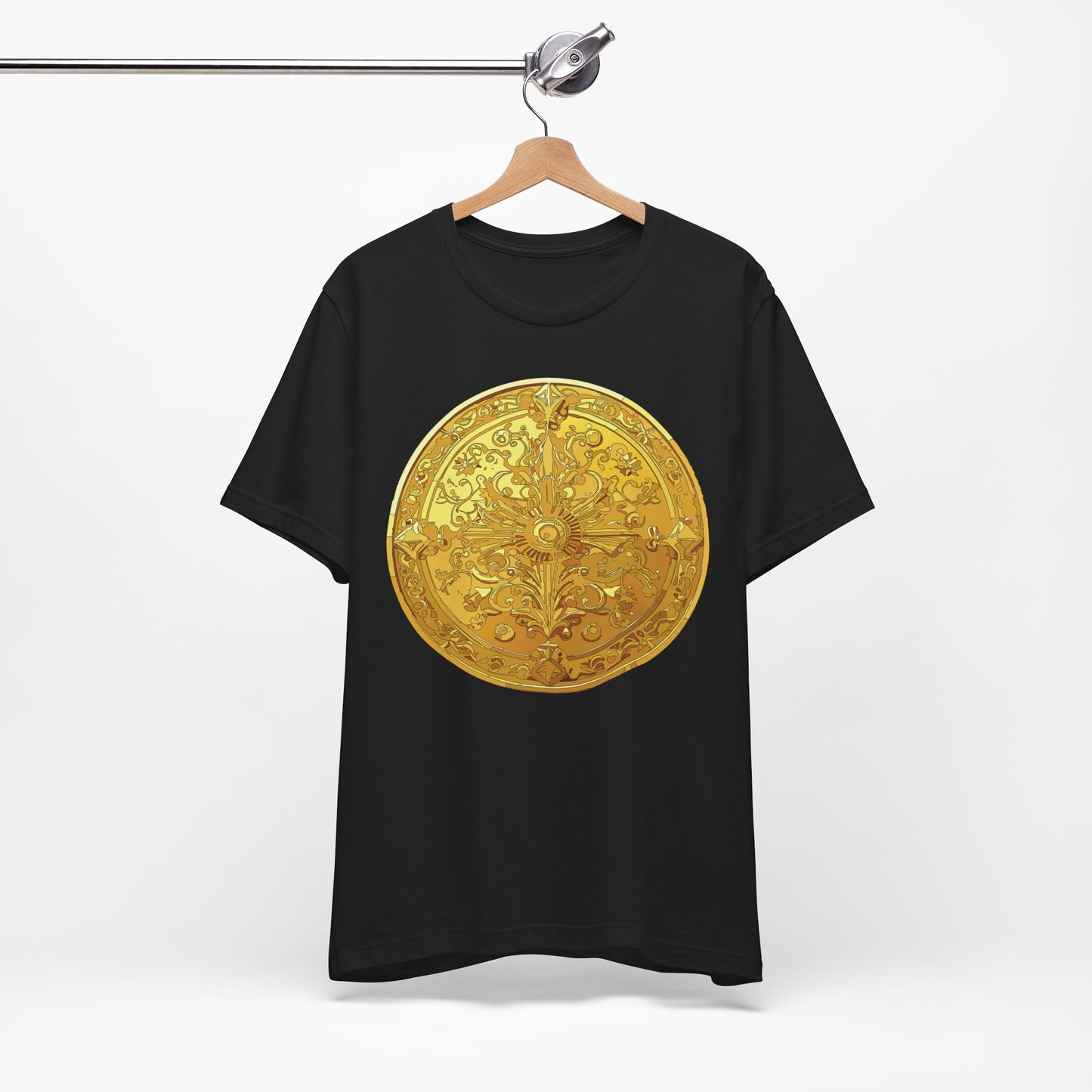 Coin Shirt, Shirt with Coin, Tee Shirt with Gold Coin, Shirt with Antique Coin