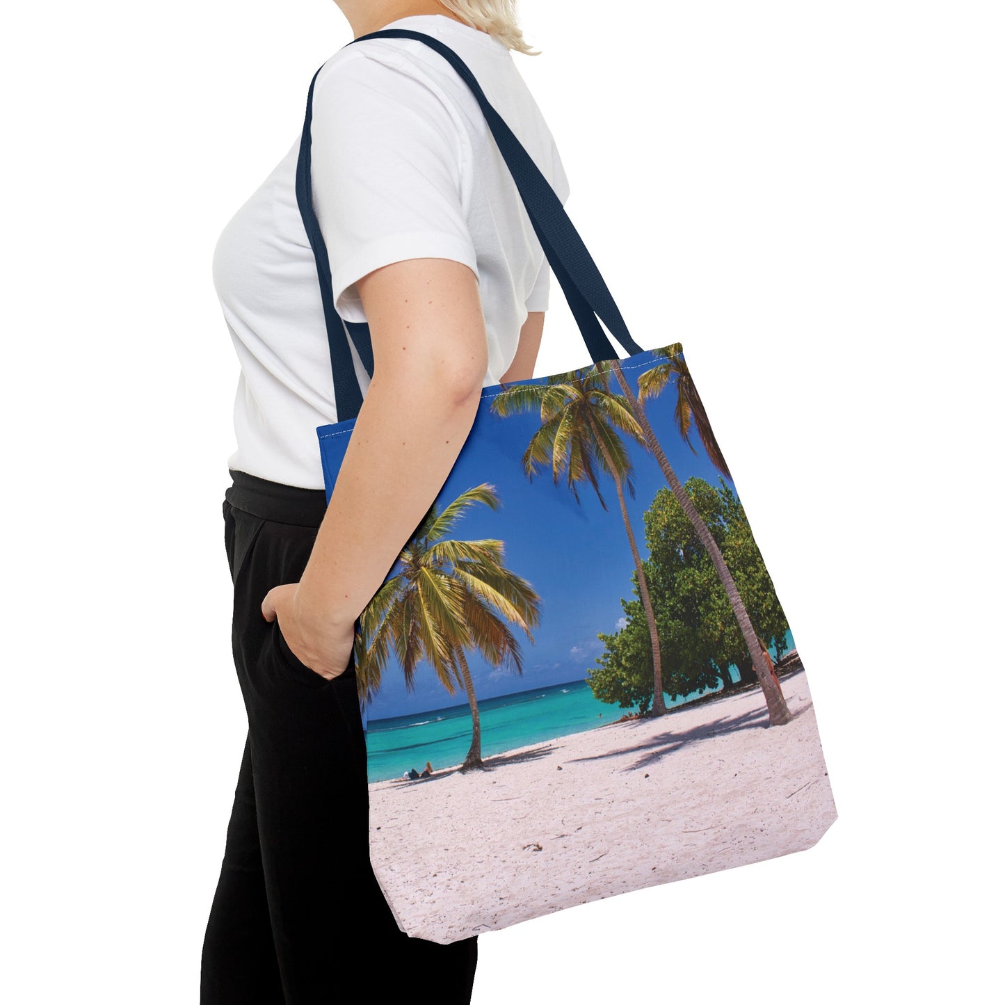 Canvas Bag with Beach Prints