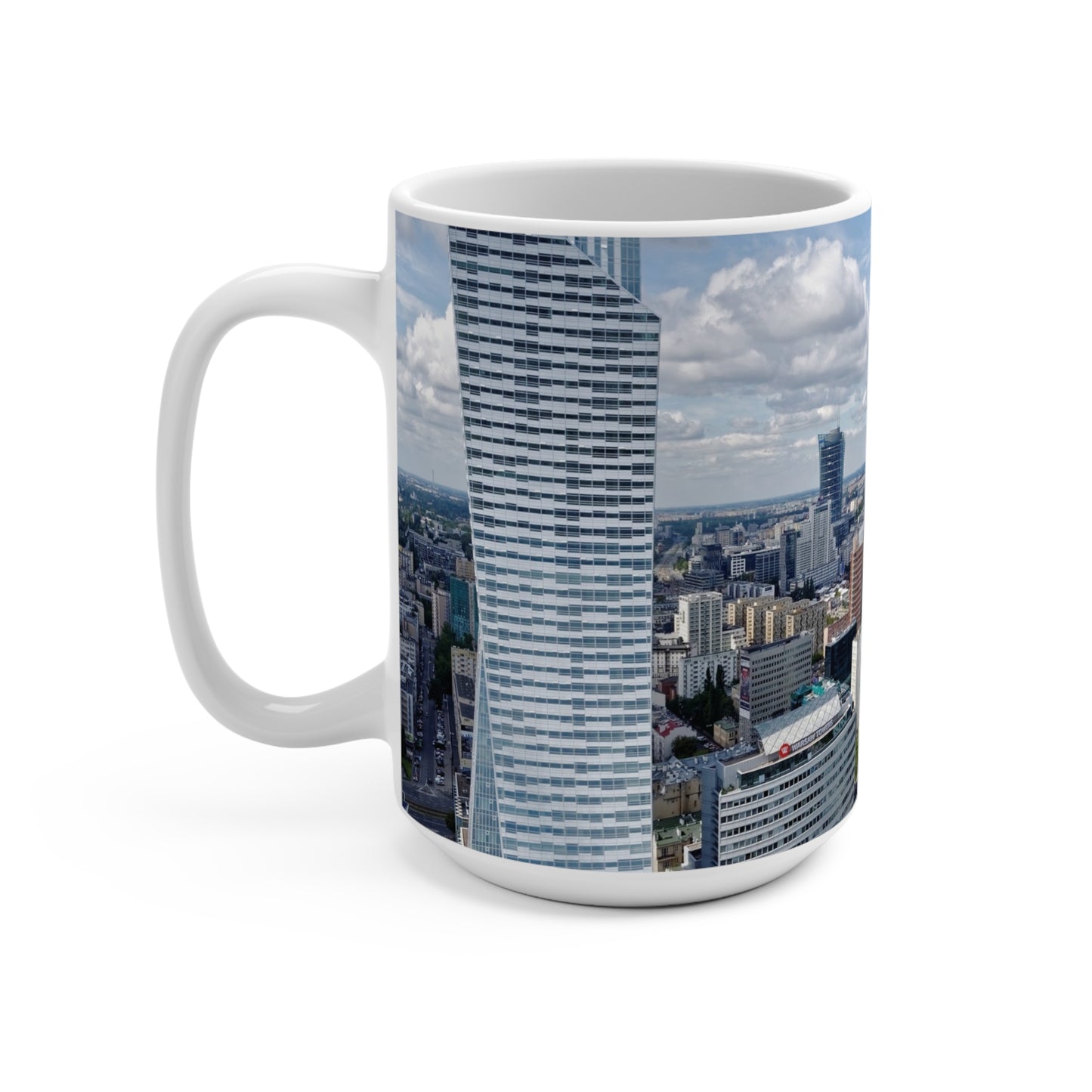 Coffee & Tea Mug with City prints, 15oz