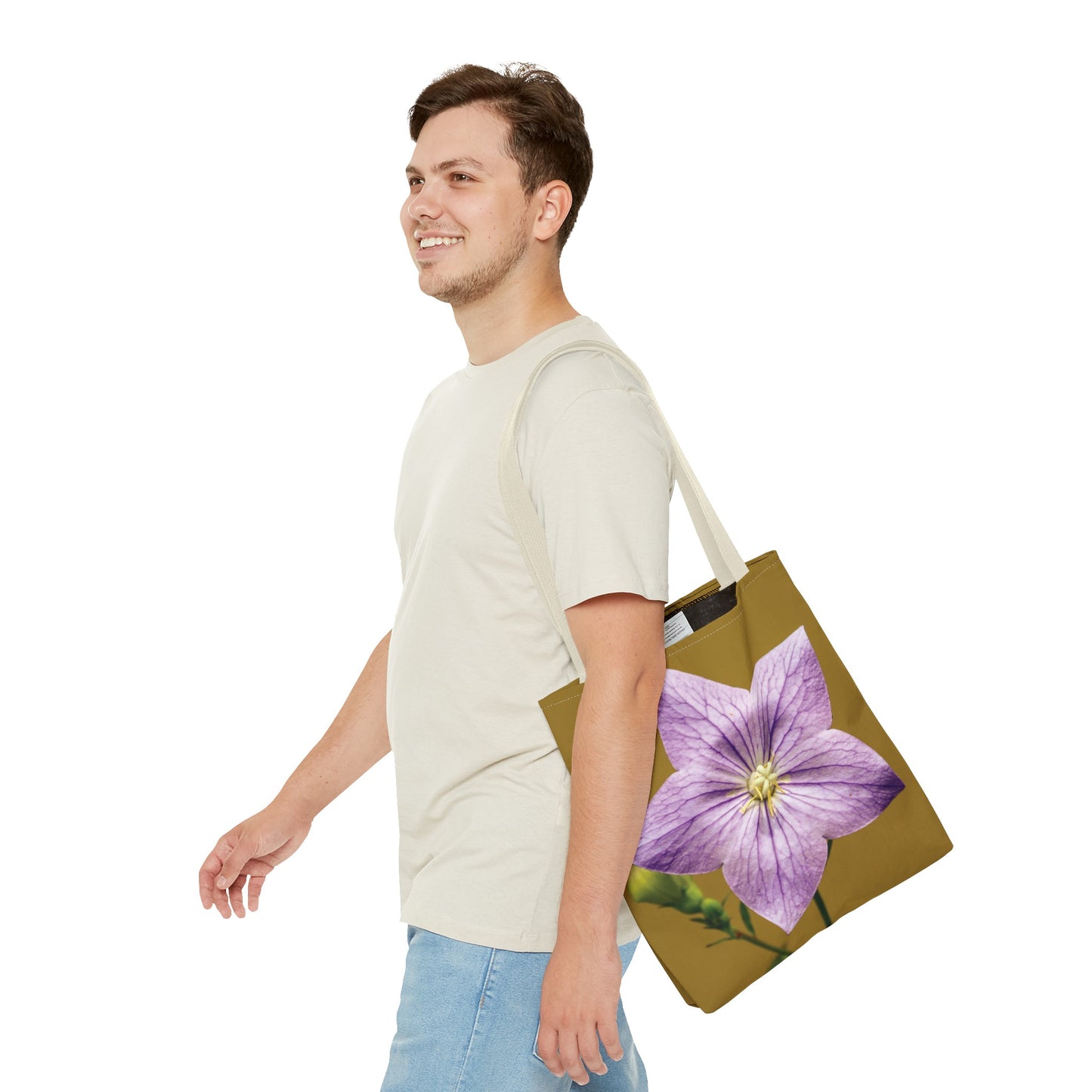 Canvas Bag with Floral Prints