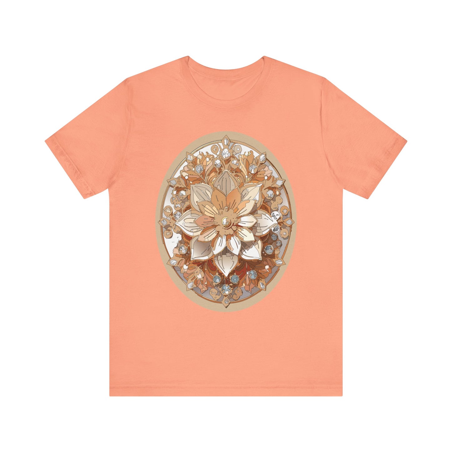 Floral Shirt, Flower Shirt, Tee Shirt with Antique Flower