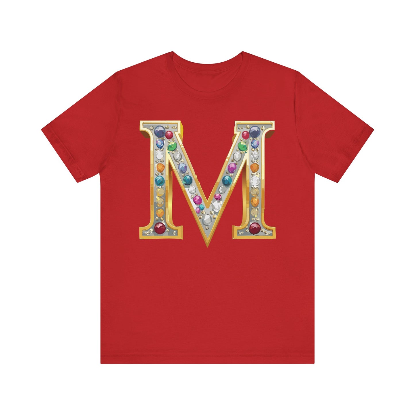 Letter Shirt, Shirt with Letters, Tee Shirt with Gold Letter, Shirt with Antique Letters