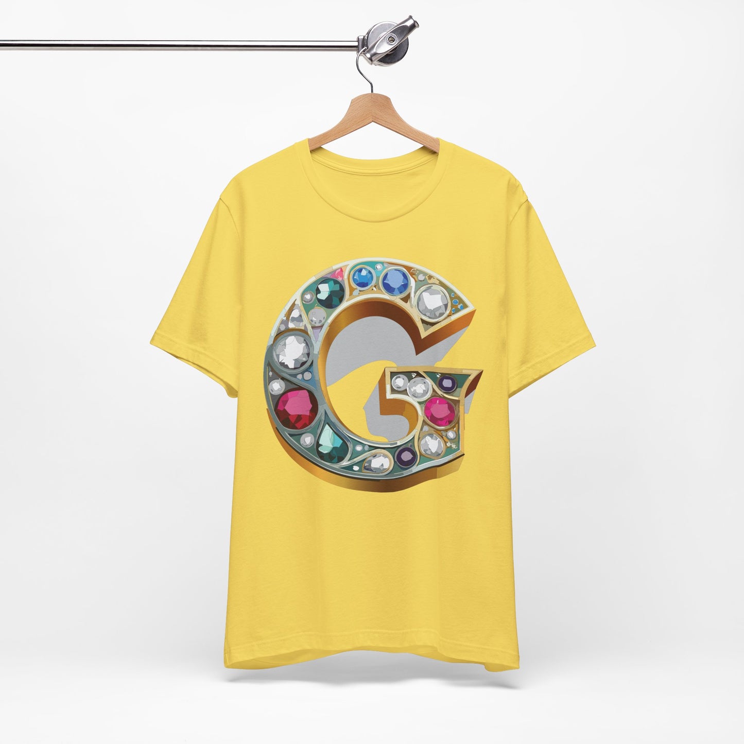 Letter Shirt, Shirt with Letters, Tee Shirt with Gold Letter, Shirt with Antique Letters