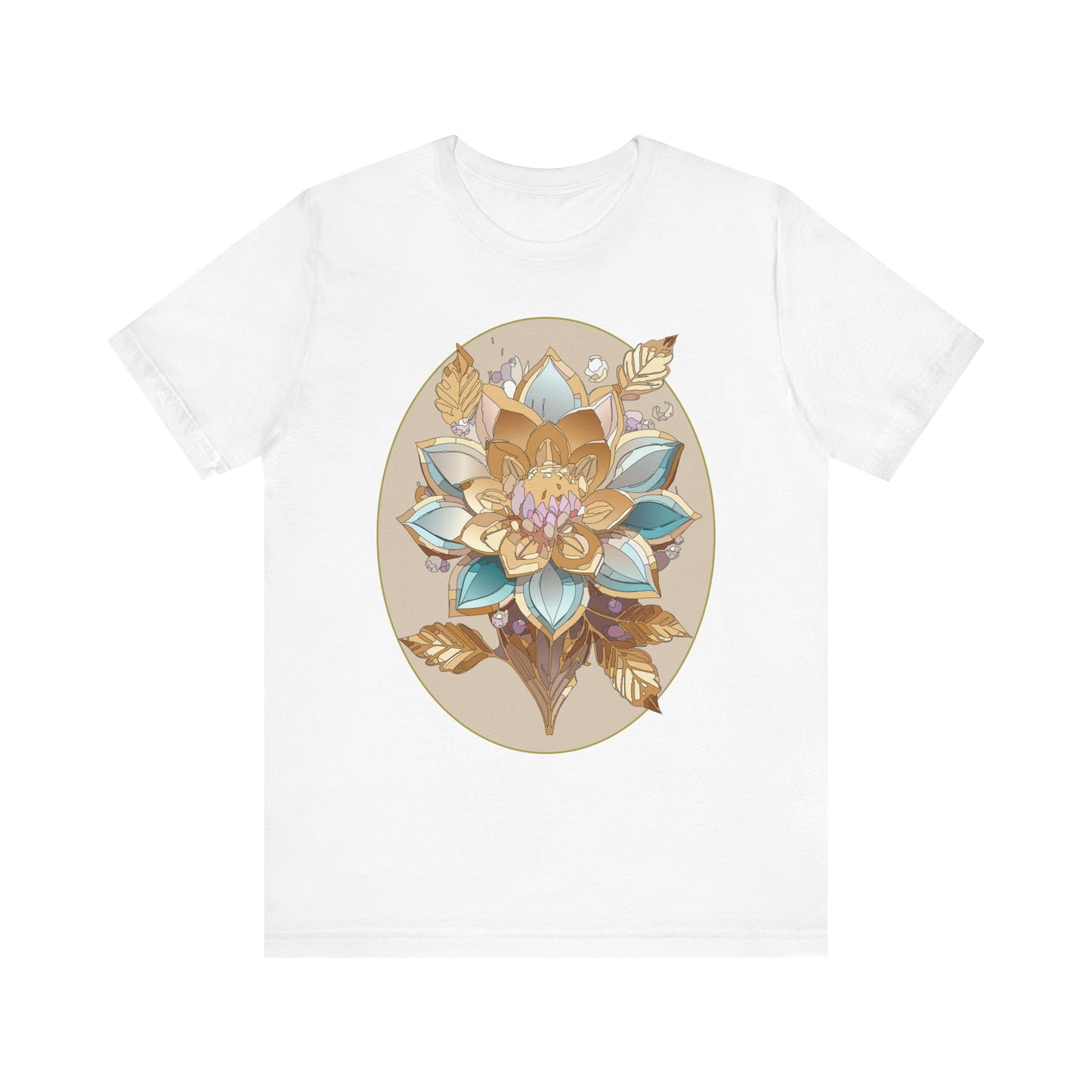 Floral Shirt, Flower Shirt, Tee Shirt with Antique Flower
