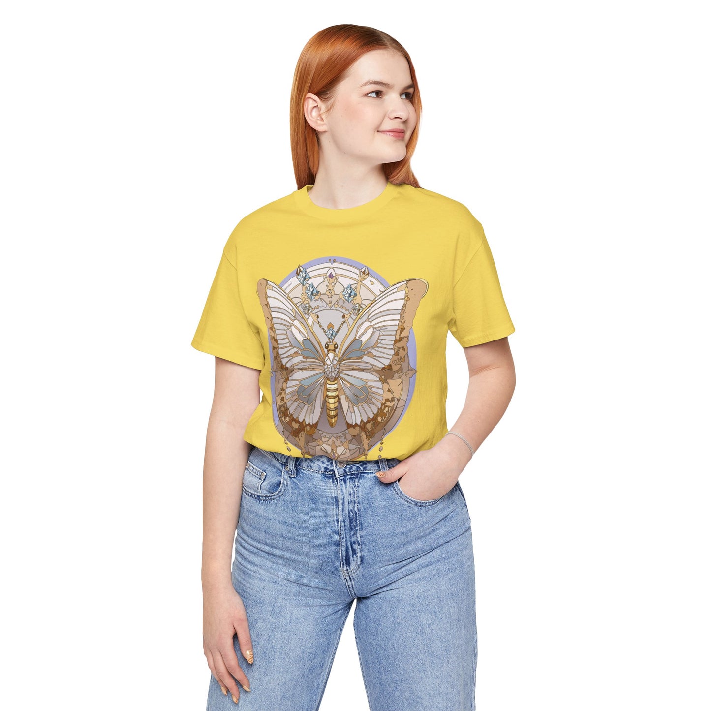 Butterfly Shirt, Shirt with Butterfly, Tee Shirt with Antique Butterfly