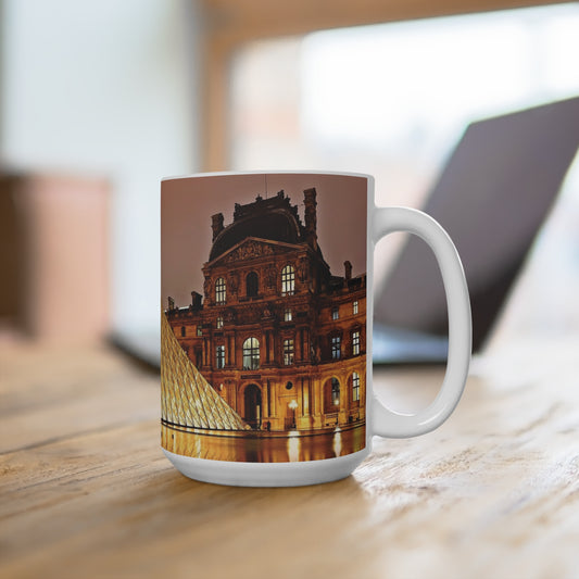 Coffee & Tea Mug with City prints, 15oz