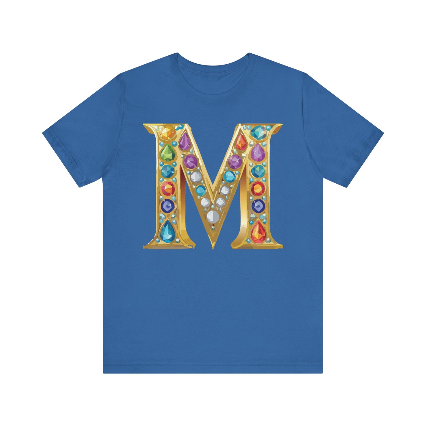 Letter Shirt, Shirt with Letters, Tee Shirt with Gold Letter, Shirt with Antique Letters