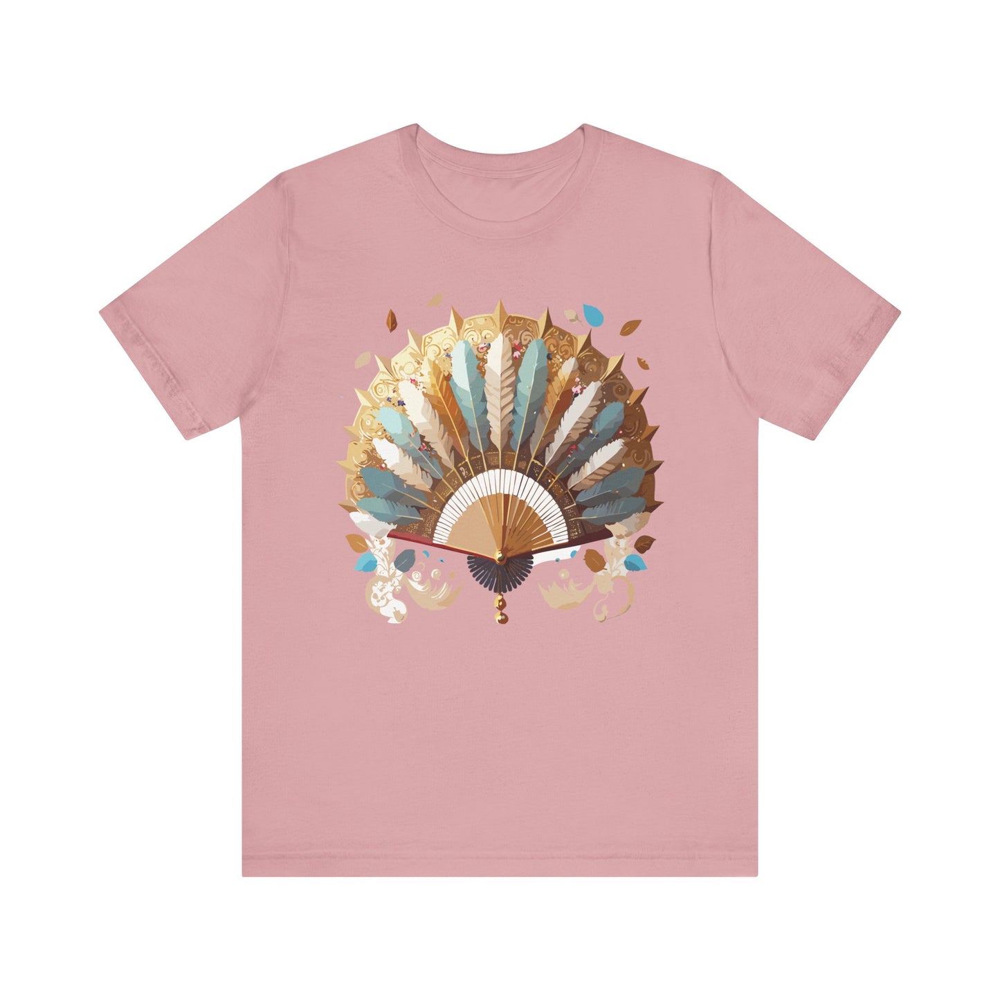 Fan shirt, Shirt with Fan, Tee Shirt with Gold Blower