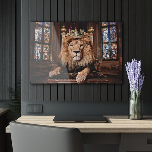 Crown Lion Wall Decor, Wall Art Decor with Animals 1