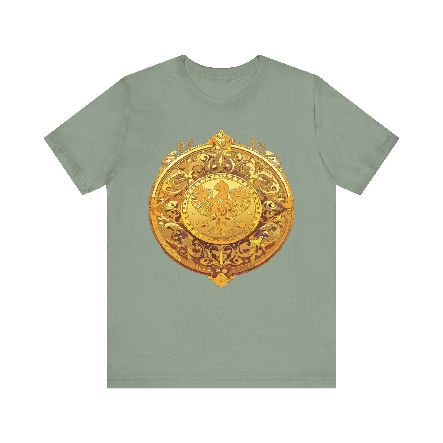 Coin Shirt, Shirt with Coin, Tee Shirt with Gold Coin, Shirt with Antique Coin
