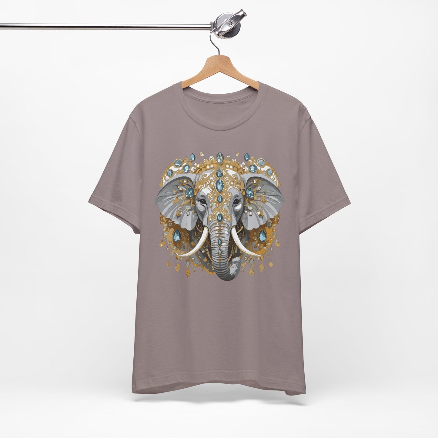 Animal Shirt, Shirt with Animal, Tee Shirt with Gold Animal Medal, Shirt with Antique Animal Medallion