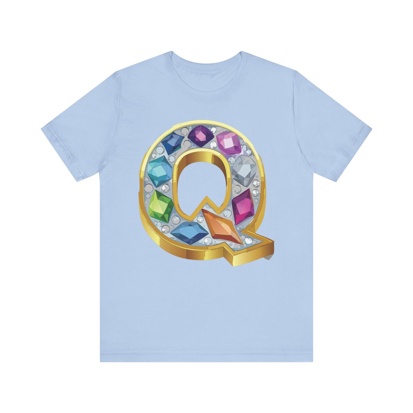 Letter Shirt, Shirt with Letters, Tee Shirt with Gold Letter, Shirt with Antique Letters