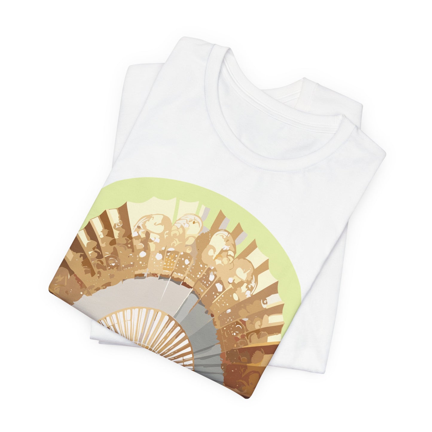 Fan shirt, Shirt with Fan, Tee Shirt with Gold Blower