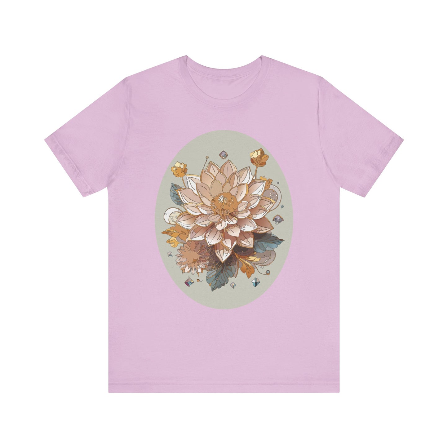 Floral Shirt, Flower Shirt, Tee Shirt with Antique Flower