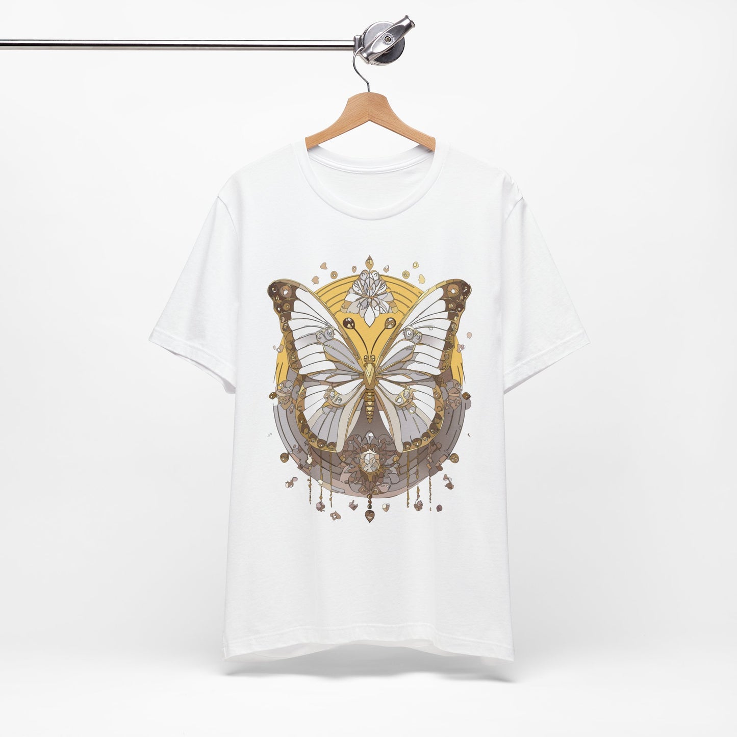 Butterfly Shirt, Shirt with Butterfly, Tee Shirt with Antique Butterfly