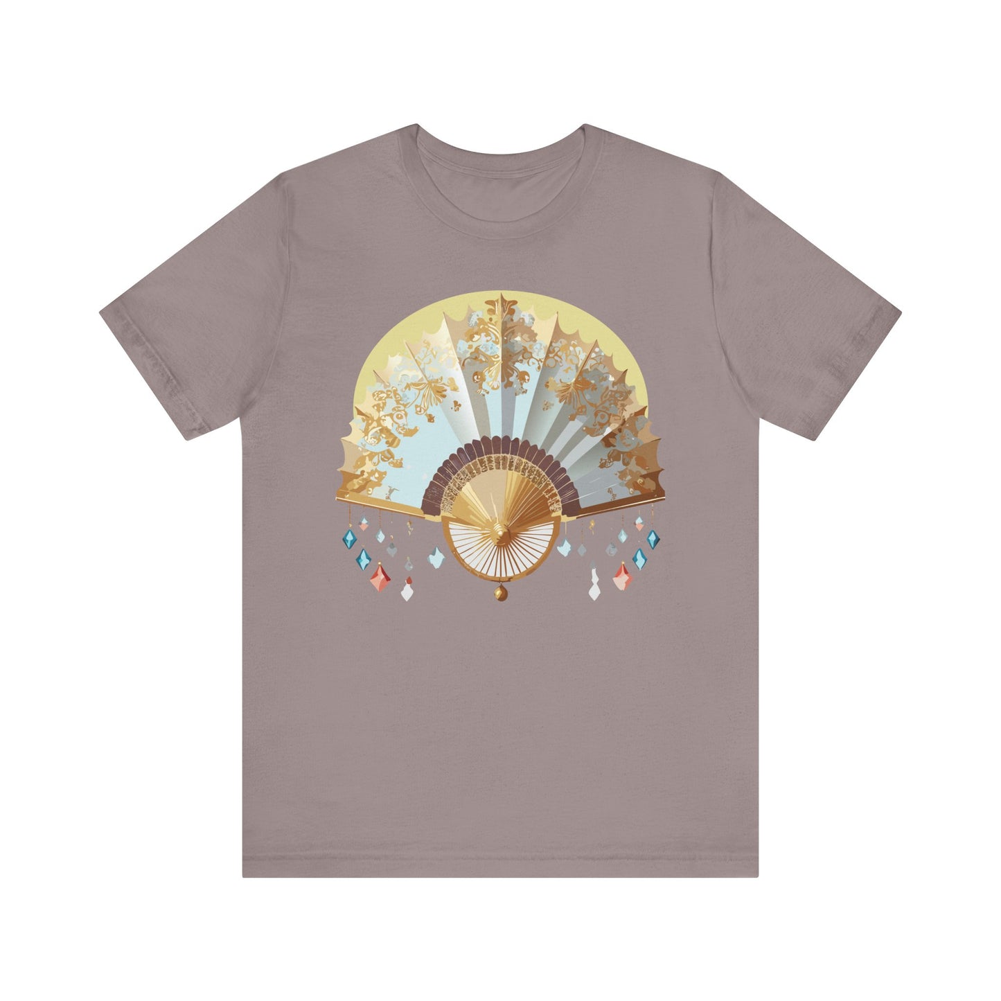 Fan shirt, Shirt with Fan, Tee Shirt with Gold Blower