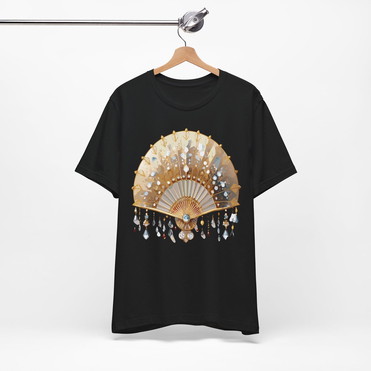Fan shirt, Shirt with Fan, Tee Shirt with Gold Blower