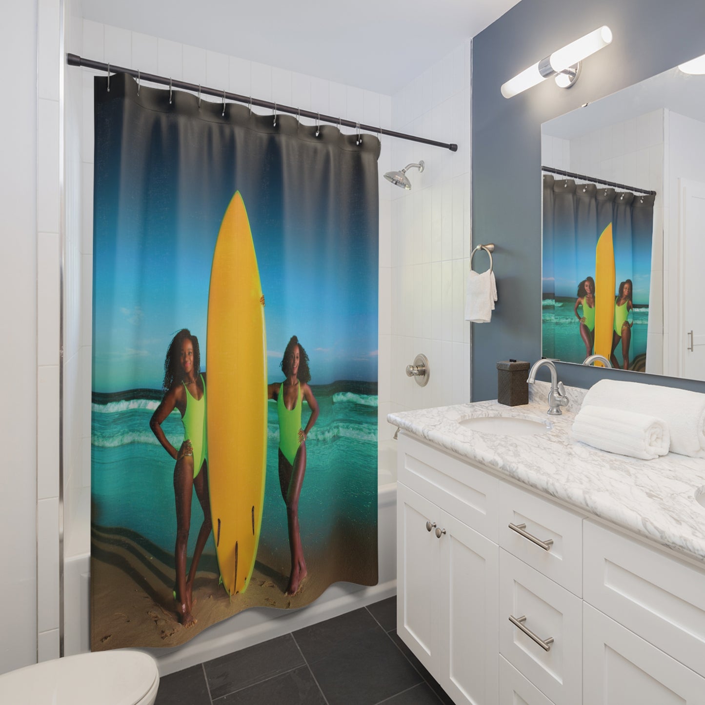 Woman Shower Curtain