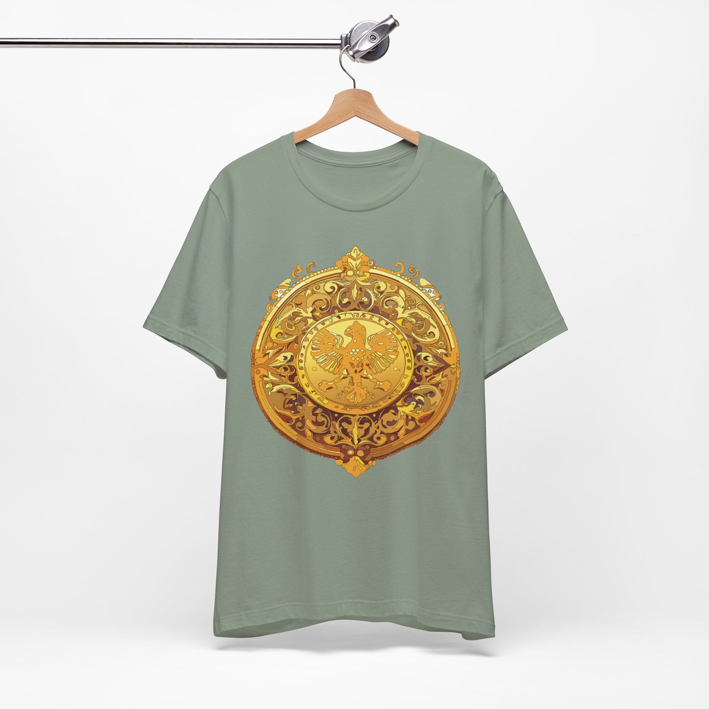 Coin Shirt, Shirt with Coin, Tee Shirt with Gold Coin, Shirt with Antique Coin